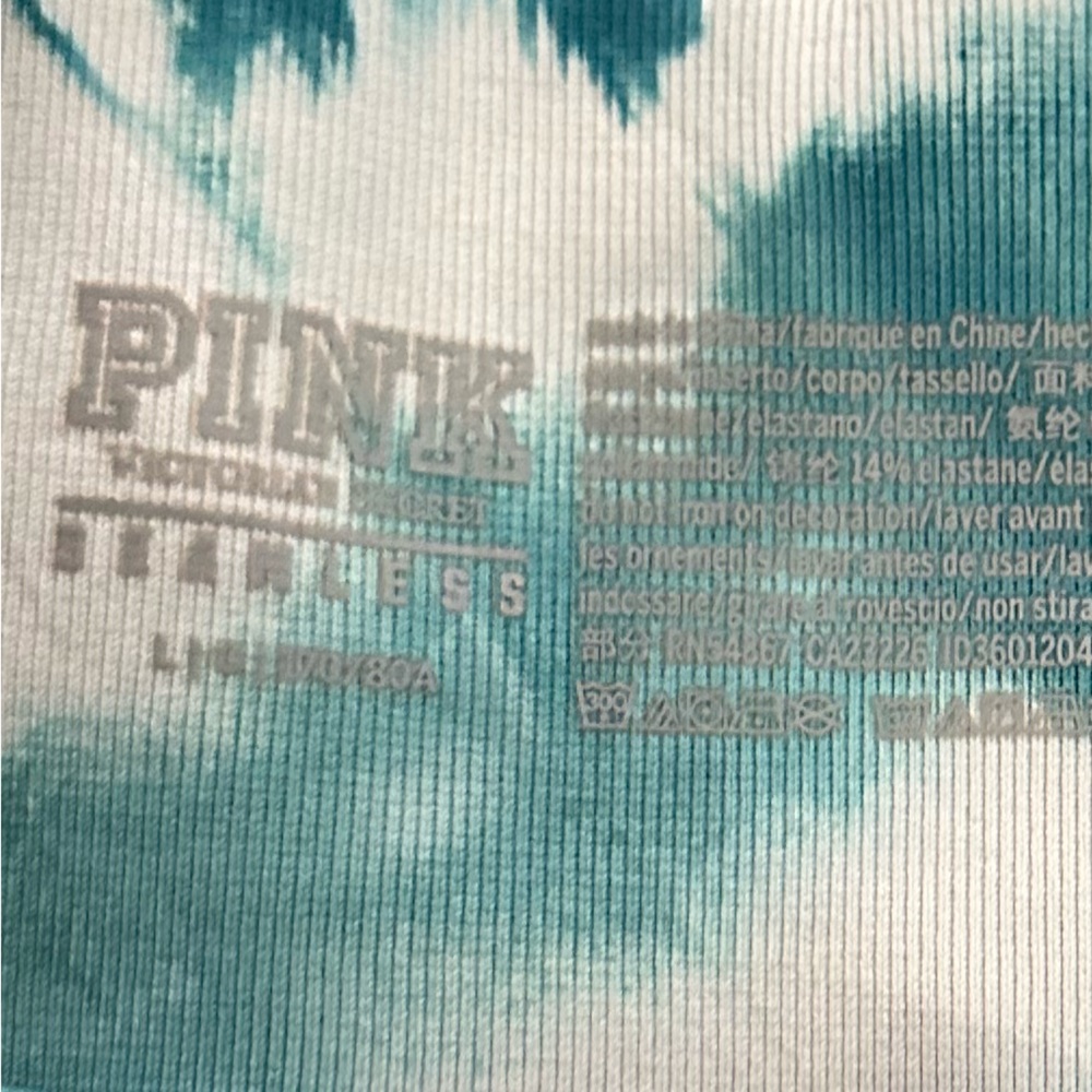 Victoria’s Secret PINK Stylish Teal and White Tie-Dye Leggings - Picture 9 of 12